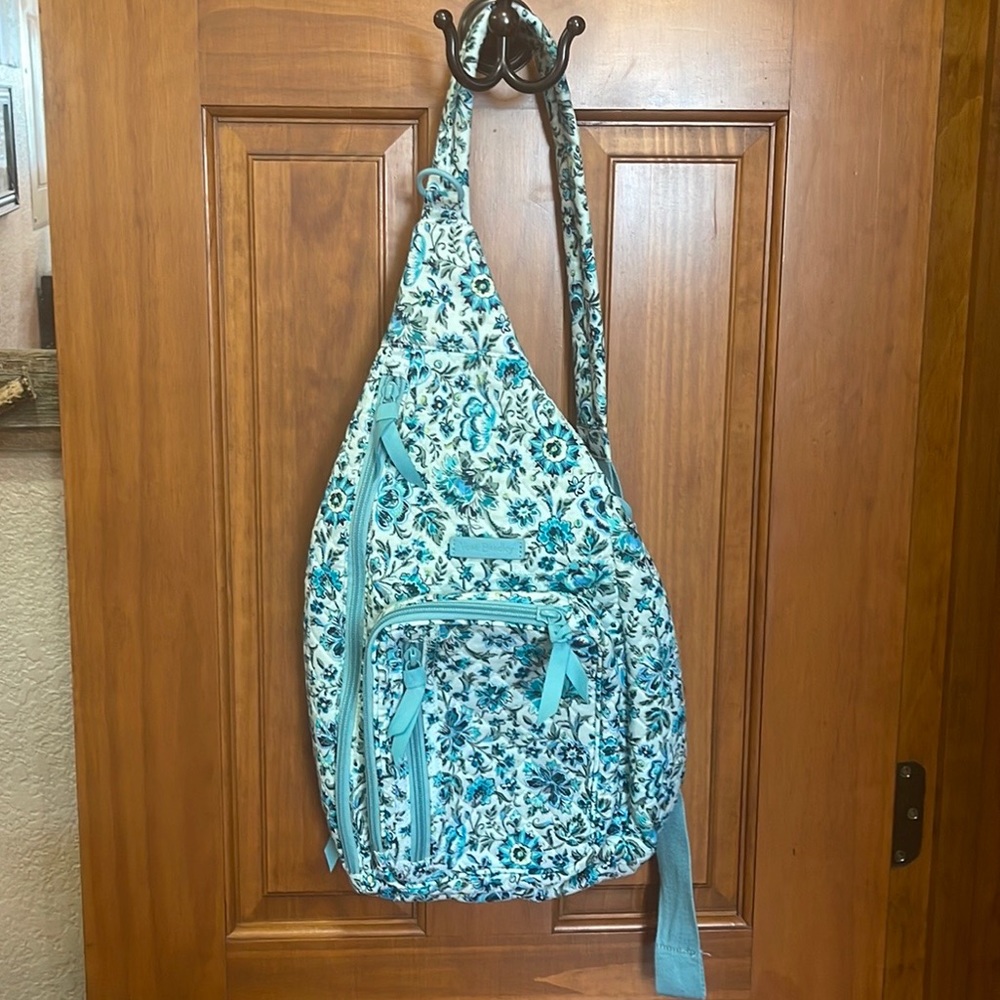 Vera Bradley Lighten Up Sling Backpack in Cloud Vine